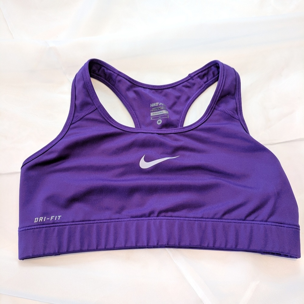 Nike Purple Dri Fit Sports Bra Size Medium